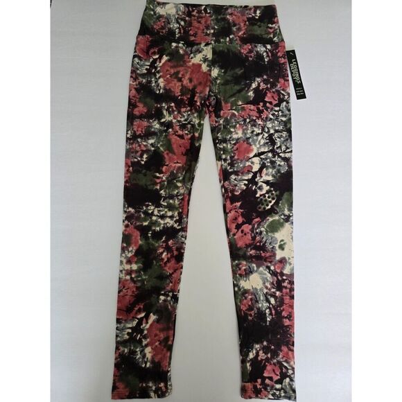 One Size‎ Reg Womens Pink, Black, Green High Waist Tie Dye Leggings Womens Yoga - Picture 1 of 8